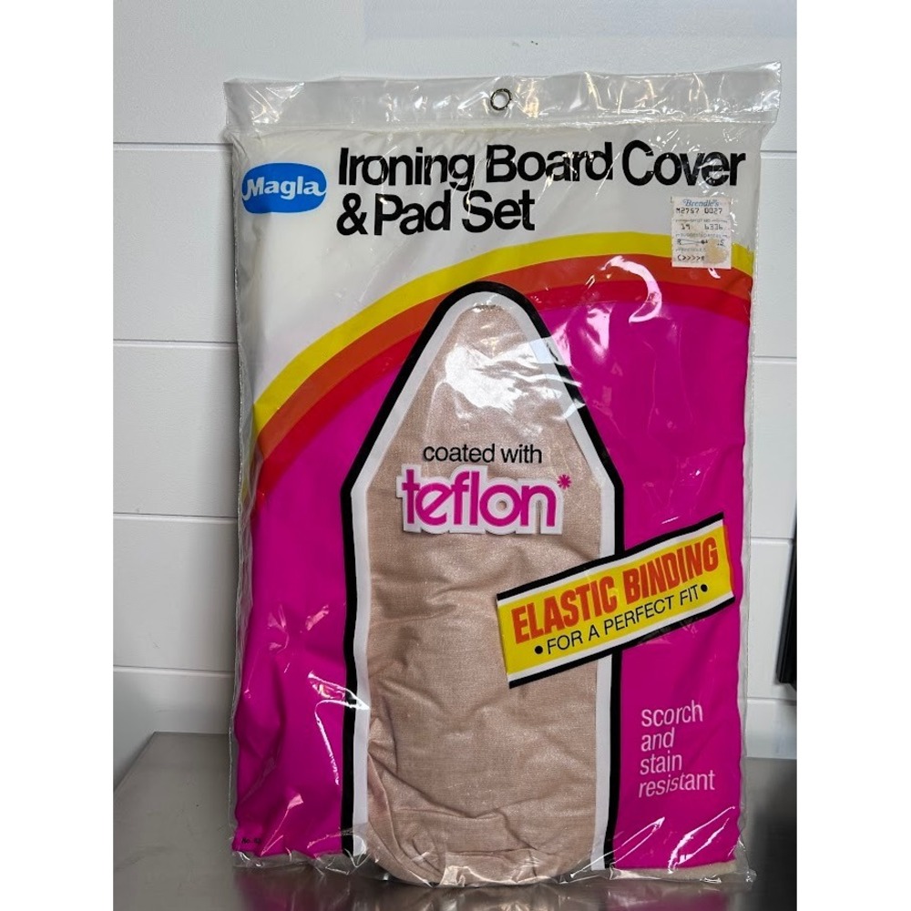 Magla Ironing Board‎ Cover and Pad Set Teflon Coated Elastic Binding NEW